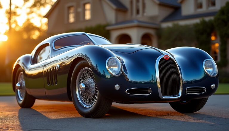 découvrez la bugatti type 57 sc atlantic, la voiture la plus rare et la plus chère du monde, symbole d'élégance, d'ingénierie et de luxe automobile exceptionnel.