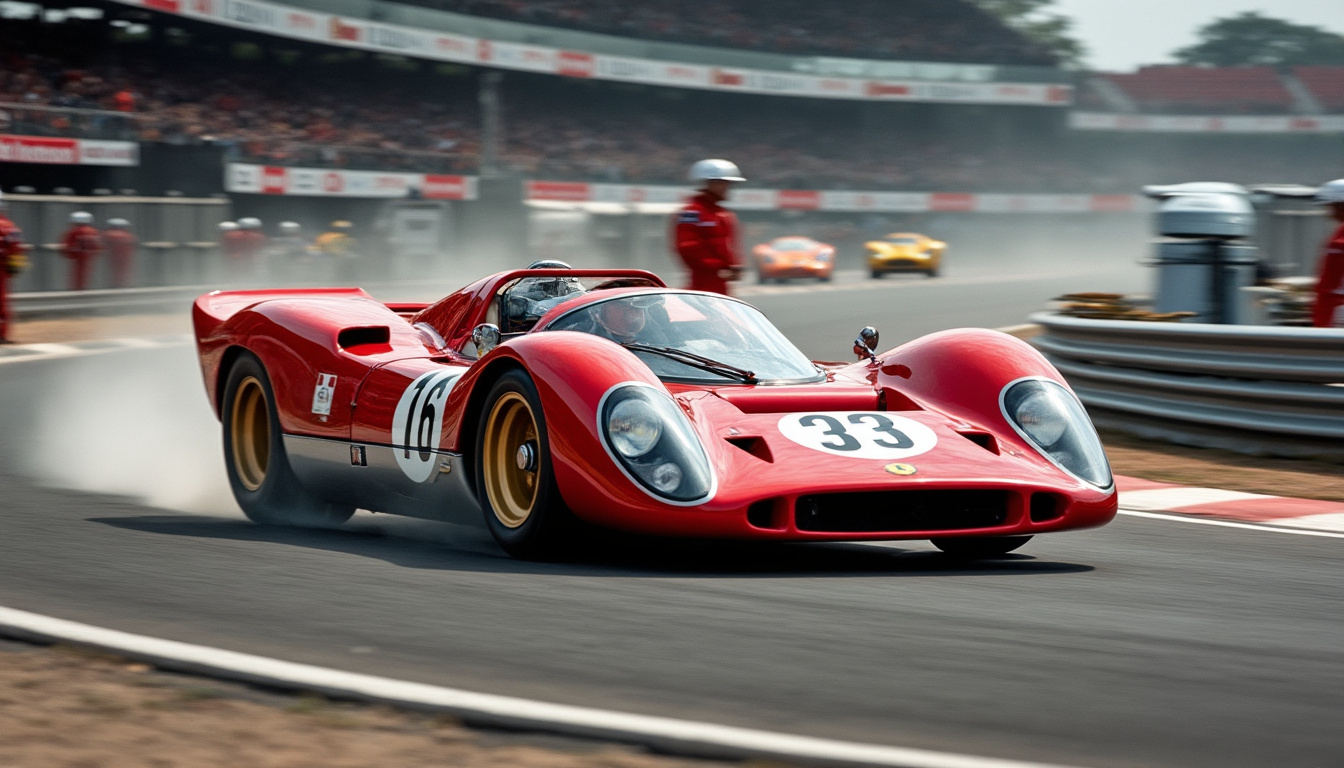 découvrez la ferrari 330 p4, icône de la course automobile, qui a triomphé au mans en 1967 et marqué l'histoire en défiant ford.