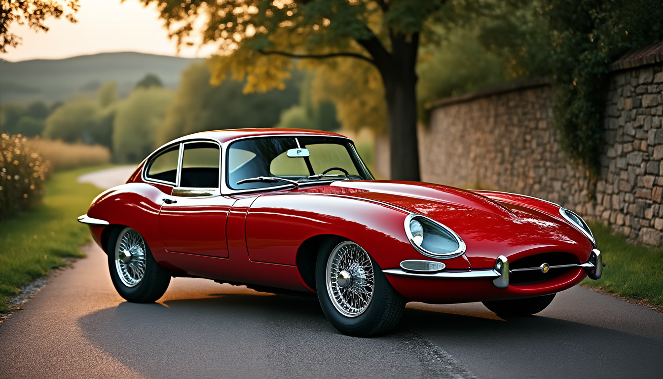 découvrez la jaguar e-type, le coupé anglais légendaire considéré par enzo ferrari comme la plus belle voiture jamais conçue, alliant élégance et performances.