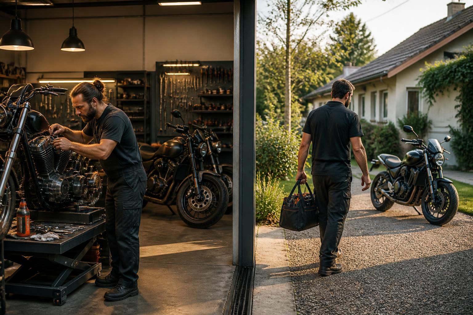 trouvez facilement un réparateur moto proche de chez vous, que ce soit à domicile ou en atelier, pour un service rapide et de qualité.