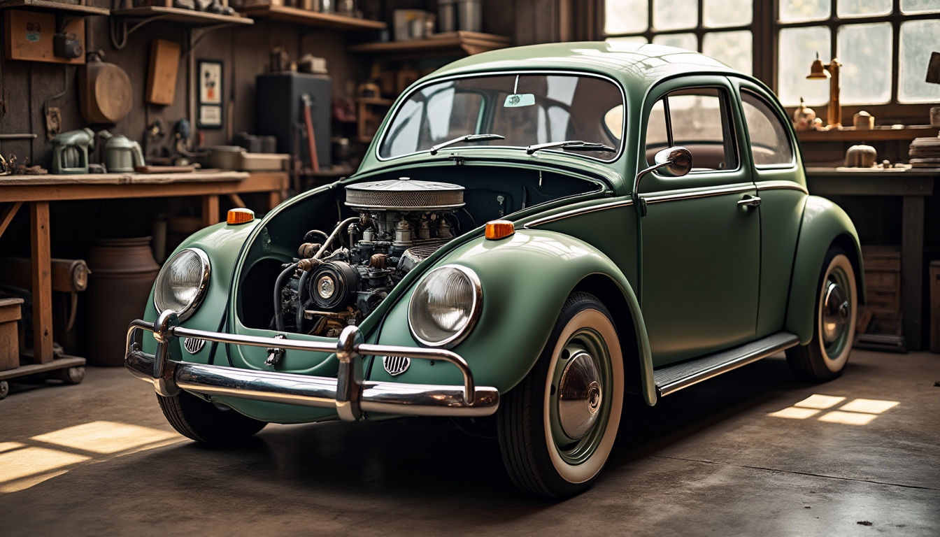 découvrez la volkswagen coccinelle, la voiture la plus produite au monde avec plus de 21 millions d'exemplaires. un classique iconique alliant design intemporel et histoire automobile.