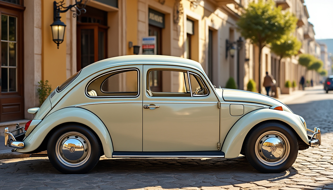 découvrez la volkswagen coccinelle, la voiture la plus produite au monde avec plus de 21 millions d'exemplaires, un symbole d'histoire et de design intemporel.